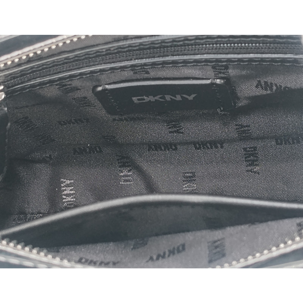 DKNY Bleeker East West Small Metallic Crossbody - Sliver - NWT - Picture 7 of 14